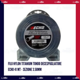 Filo Nylon Titanium Tondo Decespugliatore ECHO 41 mt - sezione 3.50mm