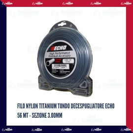 Filo Nylon Titanium Tondo Decespugliatore ECHO 56 mt - sezione 3.00mm