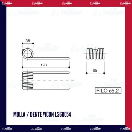 Molla / dente VICON LS60054