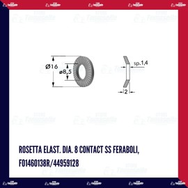 ROSETTA ELAST. DIA. 8 CONTACT SS, FERABOLI, F01460138R/44959128