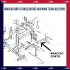 BRACCIO CORTO STABILIZZATORE, GASPARDO, TELAIO, G12217610