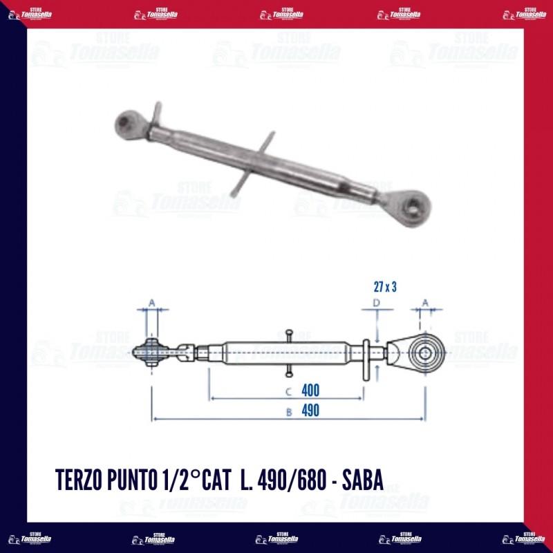 TERZO PUNTO 1/2°CAT  L. 490/680 - SABA