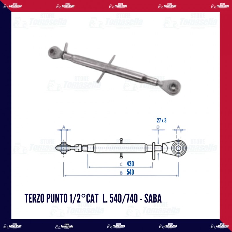 TERZO PUNTO 1/2°CAT  L. 540/740 - SABA